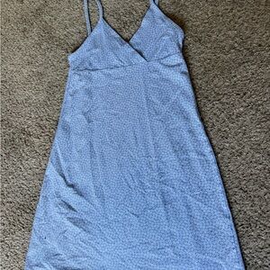 Brandy Melville Light Blue Floral Mini Dress